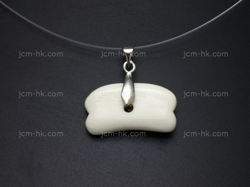 28x15mm Buffalo Bone Designer Bead Pendant [z8489]