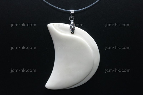 36X50mm Buffalo Bone Designer Designer Bead Pendant [z1254]