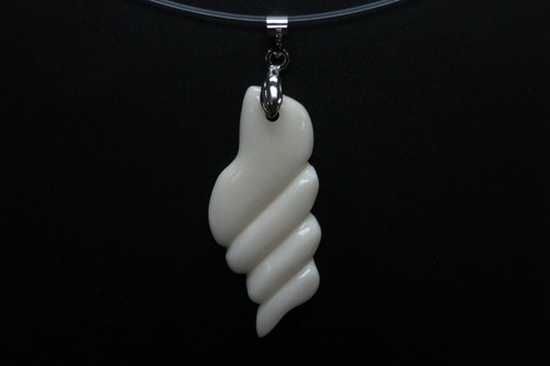 22x48mm Buffalo Bone Carved Designer Bead Pendant [z5031]