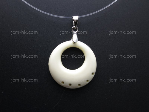 22mm Buffalo Bone Designer Bead Pendant with 5 holes for for Dangling add-on [z8138]