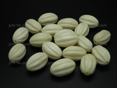 10x15mm Buffalo Bone Rope Oval Beads 10pcs. [z2028]