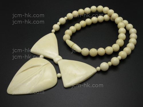 72x88mm Buffalo Bone Necklace 18" [z7878]