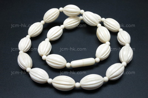 12x18mm Buffalo Bone Necklace 18" [z8528]