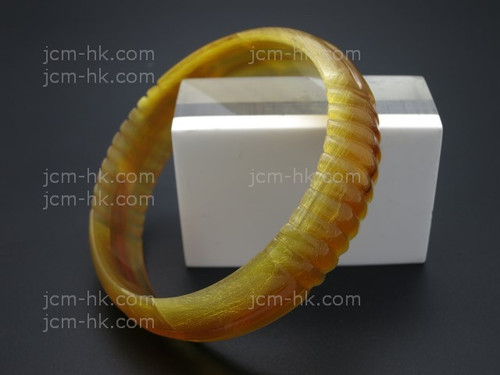 18mm Amber Horn Bangle (dimater 75mm) [z7899]