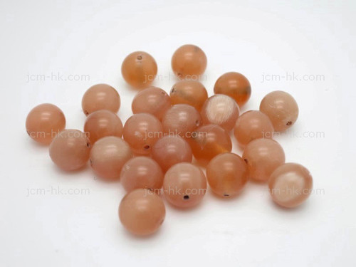 10mm Amber Horn Round Beads 20pcs. [z2056]