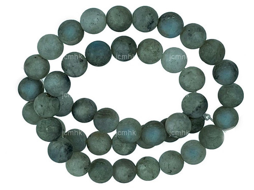 4mm Matte Labradorite Round Beads 15.5" natural [4r40m]