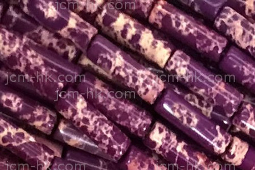 4x13mm Purple Sea Sediment Cube Beads 15.5" dyed [h2r55p]