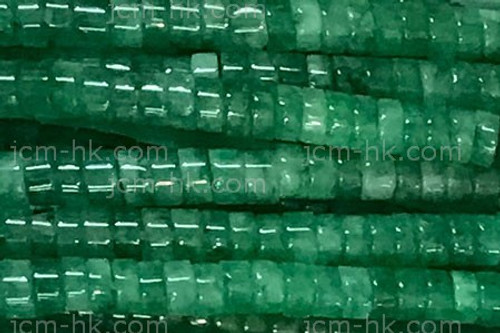 6mm Green Aventurine Heishi Beads 15.5" natural [h4b15-6]