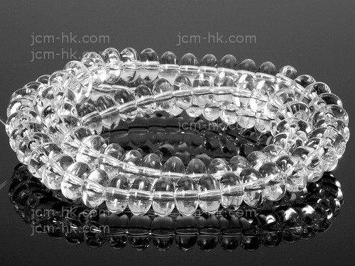 6x4mm Crystal Rondelle Beads 15.5" synthetic [h3a5-6]