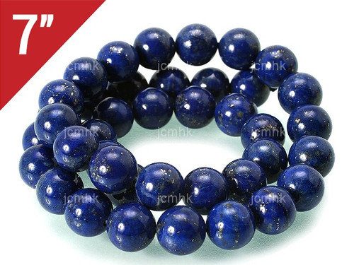 12mm Lapis Lazuli Round Loose Beads About 7" dyed [i12m3]