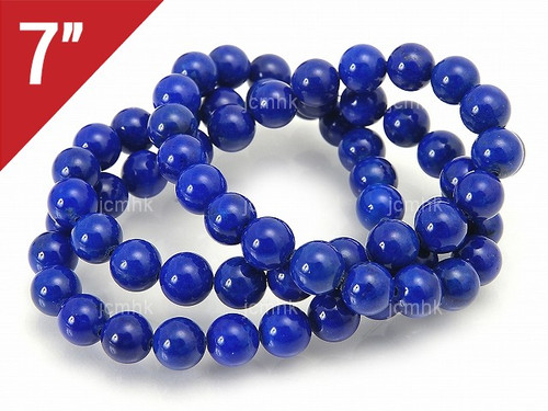 6mm Lapis Lazuli Round Loose Beads About 7" dyed [i6m3]