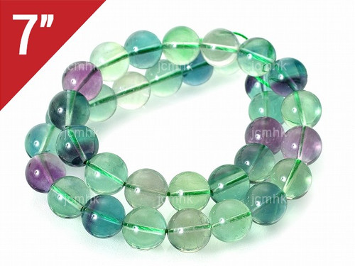 6mm Rainbow Fluorite Round Loose Beads About 7" natural [i6r8]