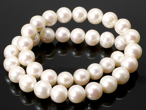 8-9mm Roundy Freshwater Pearl 14-15" AA Grade Lustre [p9r]