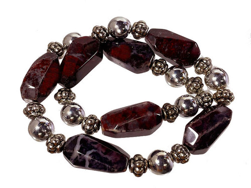 18x28mm Fancy Agate Faceted Beads 15.5" natural [w401b]