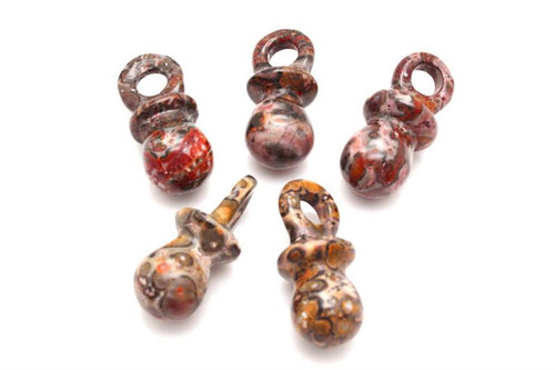 12x28mm Leopard Skin Shooter Beads 1pc. [y948a]