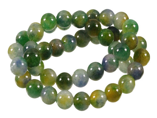 6mm Mix Ice Quartz Round Beads 15.5" dyed [6r19x]