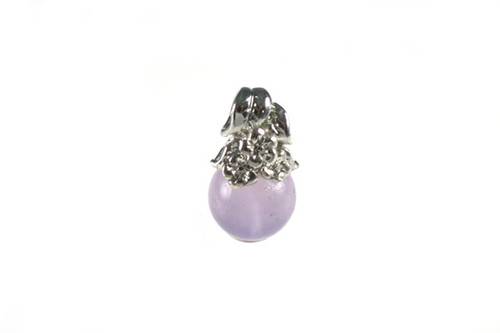 12mm Cape Amethyst Ball Silver Plated Pendant [y105m]