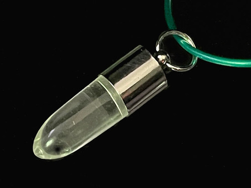 8x28mm Crystal Silver Plated Pendant [y749g]