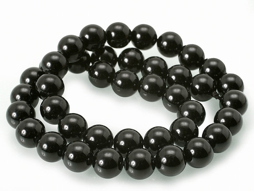 8mm Onyx Obsidian Round Beads 15.5" [8b65]