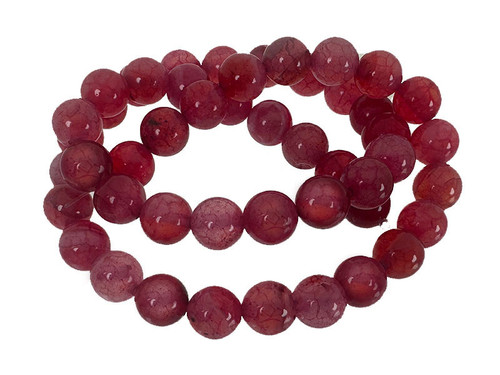 4mm Rose Spider Agate Round Beads 15.5" [4f41]