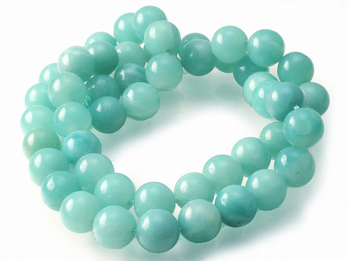 8mm Amazonite Round Beads 15.5" dyed [8d51]