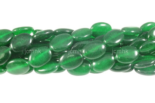 13x18mm Malachite Jade Puff Oval Beads 15.5" natural [s7b77-13]