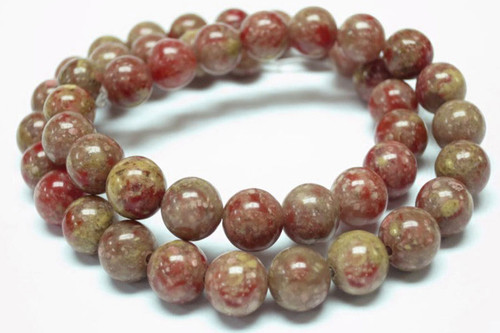 12mm Epidot Round Beads 15.5" natural [12a31]