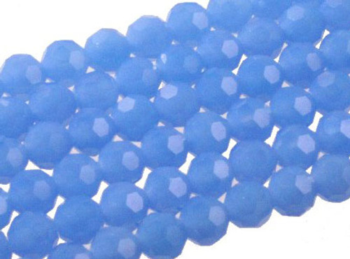 8mm Blue Opal Quartz Round Beads 15.5" synthetic [uc8b4]