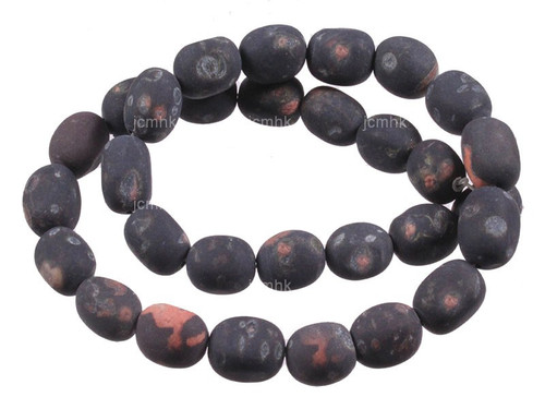 10x14mm Matte China Kambaba Jasper Pebbles Beads 15.5" natural [wa261m]