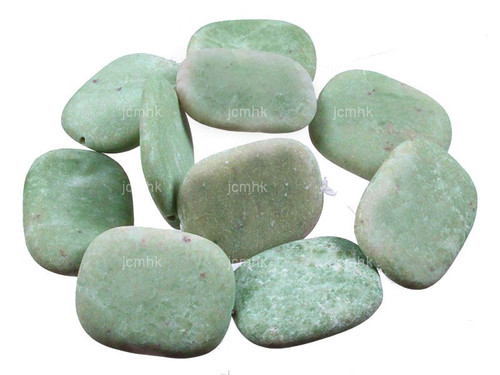 30x40mm Matte China Jade Rectangle Beads 15.5" natural [wa283m]