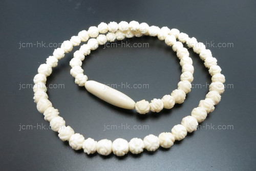 6mm Buffalo Bone Rose Beads 30pcs. [z1874]