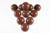 16mm Red Jasper Ball No Drill 5pcs. [e2239]
