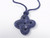 30x30mm Top Grade Sodalite Fine Carved With Cord Necklace 36" [e989]