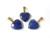 15mm Lapis Howlite Puff Heart Pendant [e2038]