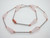 6x16mm Rose Quartz Necklace 17" [e3004]