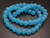10mm Matte Aquamarine Round Beads 15.5" synthetic [10a34m]