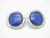 26mm Lapis Lazuli Earring With 925 Sterling Silver Setting [e3263]