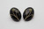 18x25mm Black Onyx & Emerald Earring With 14k 585 Gold Setting [e3221]