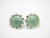 25mm Green Aventurine Earring With 925 Sterling Silver Setting [e3238]