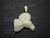 25X25mm Buffalo Bone Ram Designer Bead Pendant [z1692]