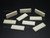 10x26mm Buffalo Bone Cut Cube Pieces 6pcs. [z2036]