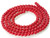 3-4mm Red Coral Round Beads 15.5" dyed [4d39]