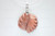 30x32mm Buffalo Bone Designer Bead Pendant, Natural Dyed [z7339]