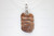 22x32mm Buffalo Bone Designer Bead Pendant, Natural Dyed [z7349]