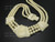 50x38mm & 30x28mm 3-row Buffalo Bone Necklace 18" [z7846]