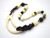 Buffalo Bone & Black Onyx Necklace 20" [z8131]