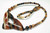 85x50mm Buffalo & Amber Horn Beads Necklace 18" [z7706]