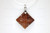 25X25mm Wood Carved Designer Bead Pendant [z1527]