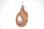 30x52mm Wood Carved Designer Bead Pendant [z7048]