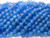 10mm Blue Agate Faceted Round Beads 15.5" dyed [c10f12]